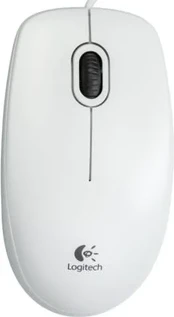 „Logitech“ pelė, USB optinė, B100, balta, OEM 910-003360