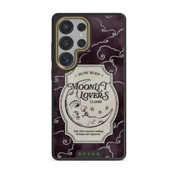 Moonlit Lovers - Samsung Galaxy S25 Ultra Case, Elite Dark (Magnetic) / Gold
