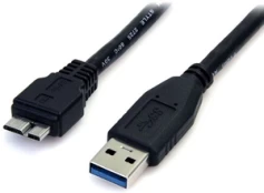 Kabelis StarTech USB 3.0 Cable A to Micro B USB 3.0 A male, Micro USB 3.0 B male, 0.5 m, juoda kaina