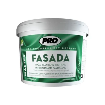 Dažai PRO Fasada visiškai matiniai bazė C 2,7 l