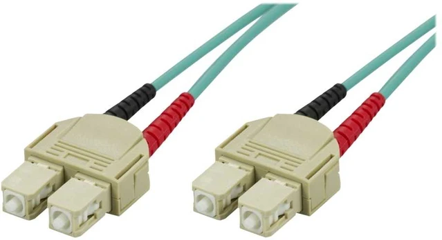 OM3 optinis kabelis DELTACO, SC - SC, duplex, multimode, 50/125, 3m / SCSC-63
