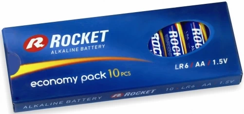 Rocket Alkaline AA LR6 elementas, 10 vnt.
