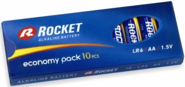 Rocket Alkaline AA LR6 elementas, 10 vnt. kaina