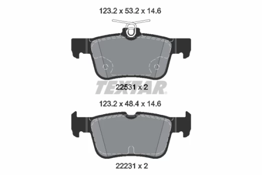 TEXTAR 2253105 Brake pad set