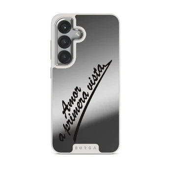 Amor - Samsung Galaxy S25 Case, Elite Mirror Light (Magnetic) / Silver