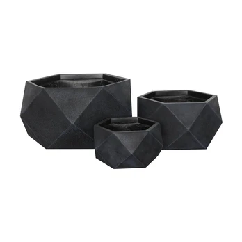 Vazonas Domoletti LT14357-1S, keramika/molis, Ø 30 cm, antracito