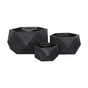 Vazonas Domoletti LT14357-1S, keramika/molis, Ø 30 cm, antracito kaina
