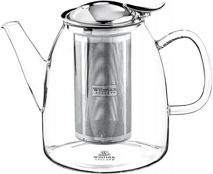 Wilmax arbatinukas, 950 ml, Stiklinis ąsotis arbatai ir žolelėms