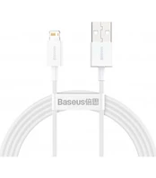 Baltas laidas USB - Lightning 2.4A 150cm "Baseus Superior"