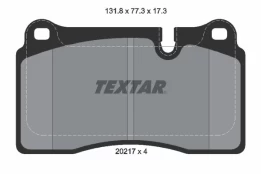 Stabdžių trinkelių rinkinys, diskinis stabdys TEXTAR 2021701 kaina