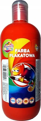 Bambino Plakatų dažai raudoni 500ml