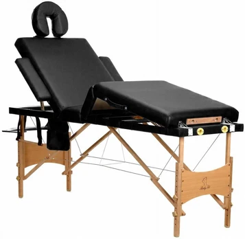 Bodyfit Stalas, 4 dalių medinis masažinis lova
