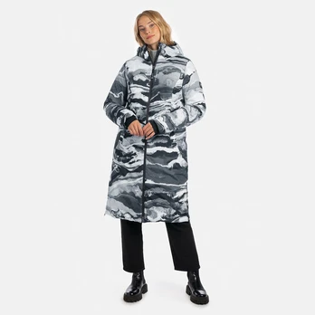 Huppa Moteriškas žieminis paltas EIRA, dark gray pattern