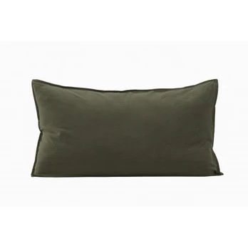 Ronja Cushion Cover Washed Cotton - Green / 50x90