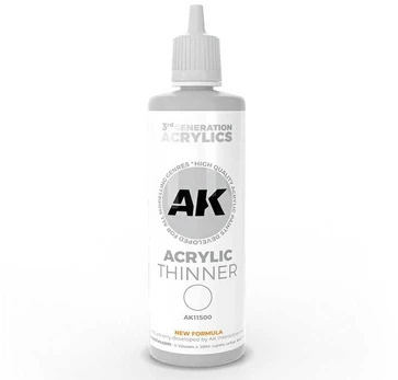 AK Interactive - 3rd generation -Acrylic Thinner (akrilinių dažų skiediklis),100ml, AK11500