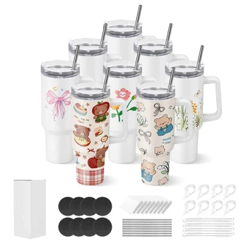 Sublimaciniai termo puodeliai, 8 vnt., 1183 ml