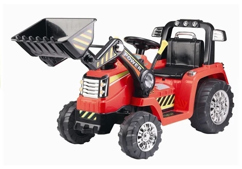 Žaislinis akumuliatorinis traktorius LEAN Toys Tractor, raudona