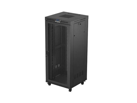 Standing rack cabinet 19" 37U 800X800 black perforated LCD Lanberg (Flat Pack)