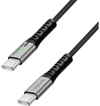 Cable | USB 3.2 Gen 2x2 | USB C plug,both sides | 1.5m | black | 100W