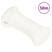 Valties virvė, visiškai balta, 5mm, 50m, polipropilenas kaina