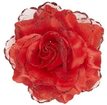 Widmann Hårklips med rød rose