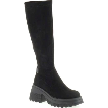 Auliniai moterims, Juoda, High boots