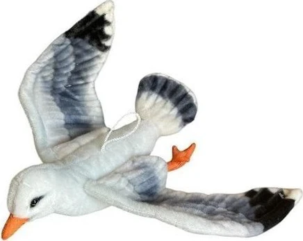 Minkšta pliušinė žaislinė žuvėdra 30/44cm