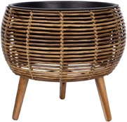 Vazonas WICKER 48x48xA43cm, šviesiai rudas kaina