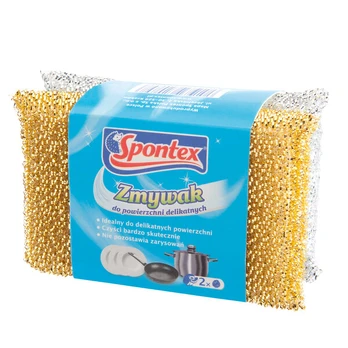 Kempinėlės SPONTEX Jautriems Paviršiams 2‑vnt. Neraižantis Indų Plovimas