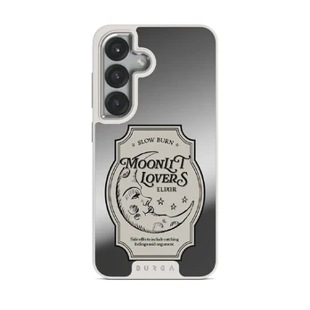 Moonlit Lovers - Samsung Galaxy S25 Plus Case, Elite Mirror Light (Magnetic) / Silver