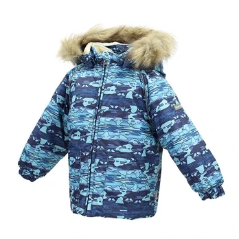 Huppa Vaikų žieminė striukė VIRGO, peacoat bear pattern