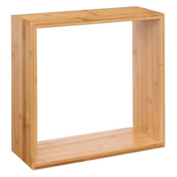 3 dalių sieninės lentynos "Fixy" 25cm rudas bambukas