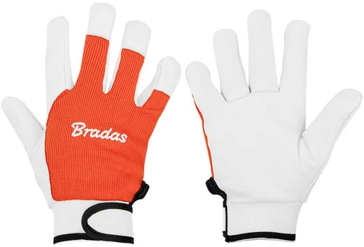 Apsauginės darbo pirštinės Bradas WHITEBIRD CORE, odinės, 8 dydis, 6 vnt.
