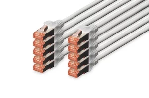 Kabelis Assmann CAT 6 S/FTP Patch Cord RJ-45, RJ-45, 0.5 m, pilka