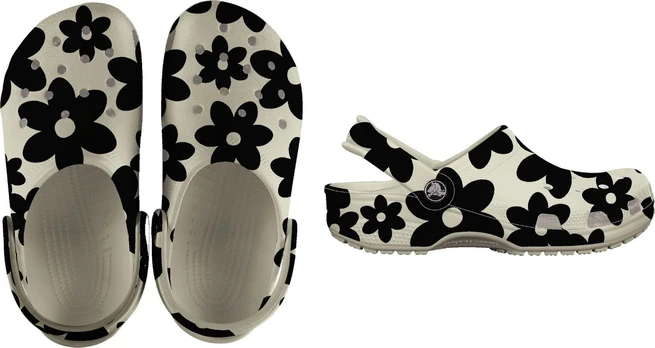 Crocs™ Classic Pop Petals Clog Summit White/Multi - 39,5