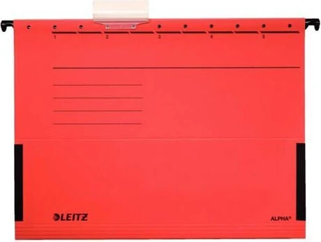 Leitz A4 segtuvas su išlankstomomis šoninėmis sienelėmis, raudonas