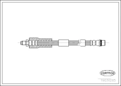 Stabdžių žarnelė CORTECO 19030285 kaina