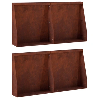 Sienelė 4 vnt. 40 x 12 x 30 cm Rūdijanti