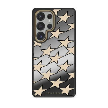 Starchaser - Samsung Galaxy S25 Ultra Case, Elite Mirror Dark (Magnetic) / Gold