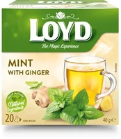 Arbata LOYD, mėtos ir imbiero skonio, 20x2 g kaina