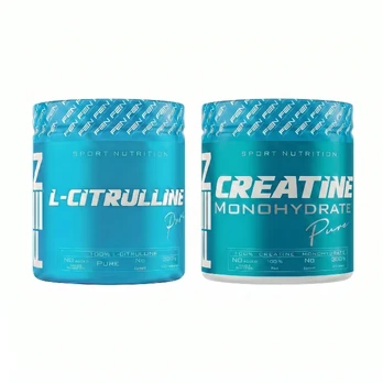 L-Citrulline 300 g + Creatine monohydrate 300 g.