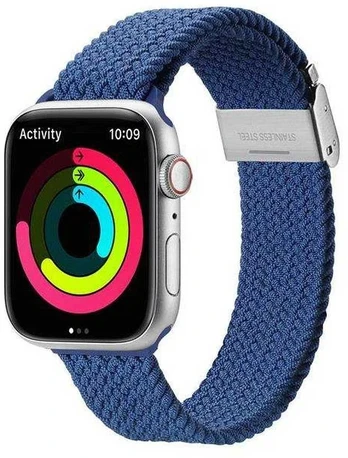 DUX DUCIS strap MIXTURE PRO stretchable braided for Apple Watch 38 / 40 / 41 mm mėlynas