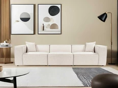 3 vietų sofa Lora 3 Seater - šviesiai rudas kaina
