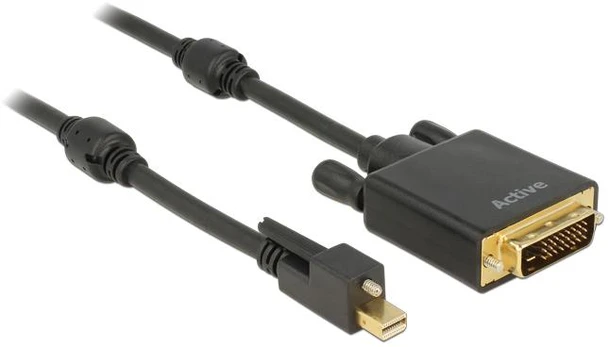 Kabelis Delock DisplayPort Mini – DVI-D 2m juoda (83726)