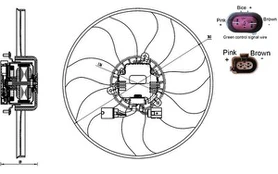 Ventiliatorius, radiatoriaus MAHLE CFF170000S