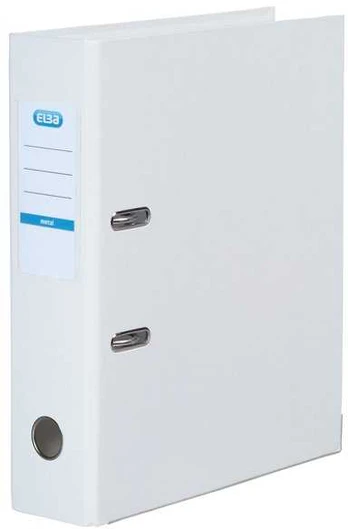 ELBA METAL BREVORDNER HVID A4 8 CM