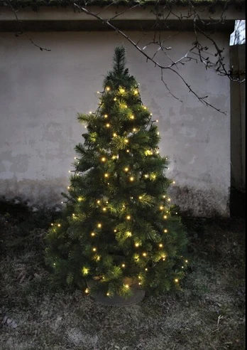 Lemputės eglutei, 160 LED, 8 juostos 2m ilgio, maitinimo šaltinis, IP44
