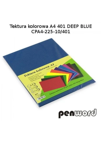 Kartonas A3/ 10l 225g mėlynas PenWord