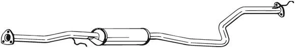 Vidurinis duslintuvas BOSAL 287-251