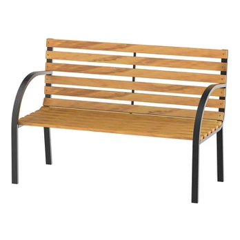 Outsunny Sodo suoliukas, 2-vietis sodo suolas W122 x D60 x H83 cm